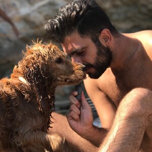 Marinos Konsolos with Σωκρατης {Socrates the dog}.jpg