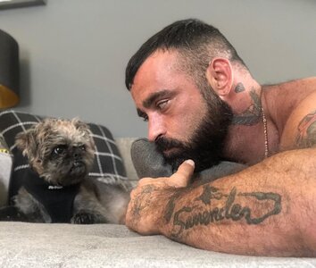 William August Cullen and Ape.  I wonder who ate half of my Jersey Sub.jpg