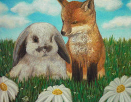 Bunny and fox cuddle.jpg