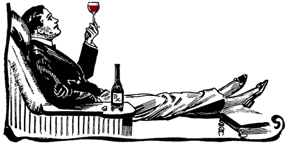 relaxing with wine.gif