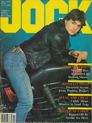 Thom Littlewolf  as David Wolf, Jock Magazine, July 1985.jpg
