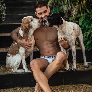 Ben Ambrose with Boris and Charlie 70330635.jpg