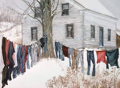 Winter Clothesline 1988. By Christine Henehan..jpeg
