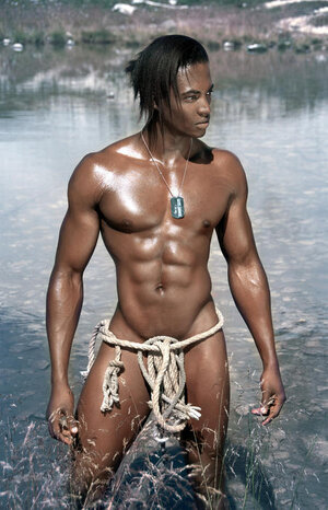 Maki Sedec black boy in water.jpg
