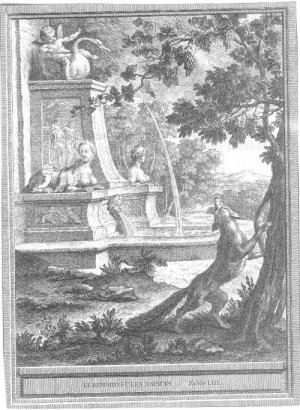 fable de la fontaine - illustration oudry - le renard et les raisins.jpg