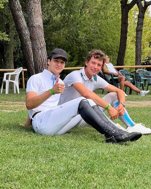 These two 🥹 Our favorite #Bromance 💙__#Scuderia1918 #TalentTeam #Equestrian #ShowJumping #Fer...jpeg
