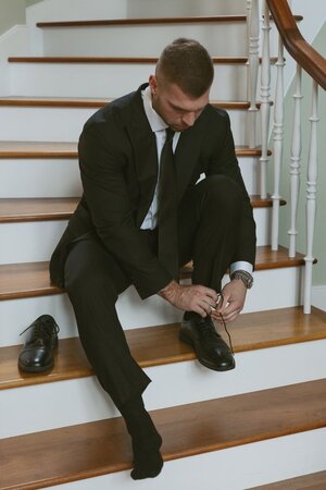 Groom Getting Ready Shot You’ll Regret Skipping 🖤.jpeg