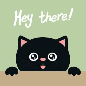 cute-smiling-black-cat-saying-hey-there-handwriting-illustration-free-vector.jpg