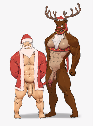5500904 - Christmas reindeer Riegai Rudolph Rudolph_the_Red-Nosed_Reindeer Santa_Claus.png