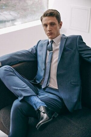 #Men's wear Blue-Suit Burton Spring Summer 14 Collection.jpeg