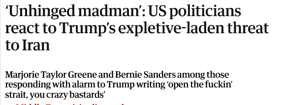 Screenshot 2026-04-05 at 14-10-54 ‘Unhinged madman’ US politicians react to Trump’s expletive-...png Screenshot 2026-04-05 at 14-10-54 ‘Unhinged madman’ US politicians react to Trump’s expletive-...png