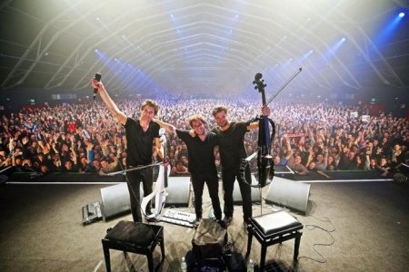 2cellos plus drummer 141213.jpg