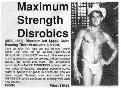 maximum strength disrobics 1987 jeff appel director of all jon vincent inthis.JPG