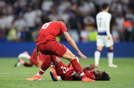 final whistle Dejan Lovren with Divock Origi.jpg