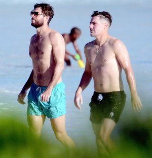 England-Cricket-Team-shirtless-barbados-5 Ben Foakes and Rory Burns.jpg