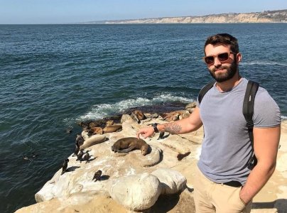 Scratching sleepy sea lions. La Jolla Cove.jpg
