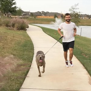 Rissieri Soldatelli. Max taking me for a walk.  Katy, Texas. 14561877.jpg