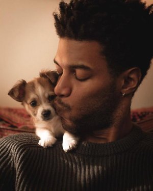 Darius Williams, with Gus, February 2018.jpg