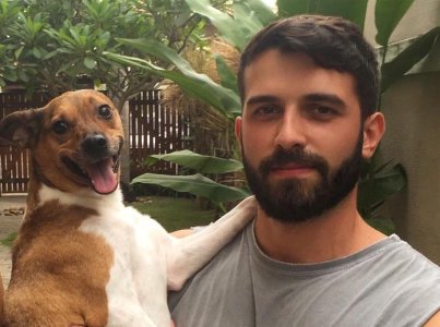 Bernardo Villas Boas with Zeca. Rio de Janeiro.jpg