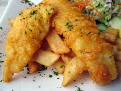 English beer battered fish and chips, Hickory Ranch Steakhouse.jpg