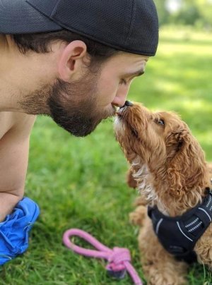 Dino Fetscher. Me & Monty, I’m his Fairy Godfather not his dad..jpg