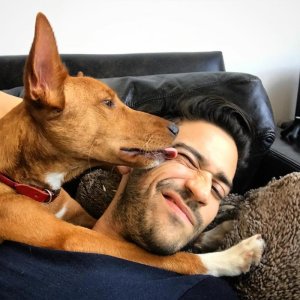 Franco Vlasic and Huxley The Podengo 15534906.jpg