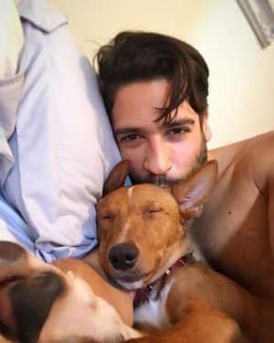 Franco Vlasic and Huxley The Podengo.jpg