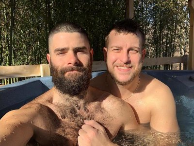 Timothy Capelli and Mike Balistreri. Hot Springs, North Carolina.jpg