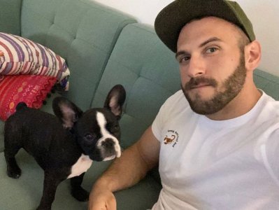 Jonathan Rodriguez with Little Miss Coco.jpg